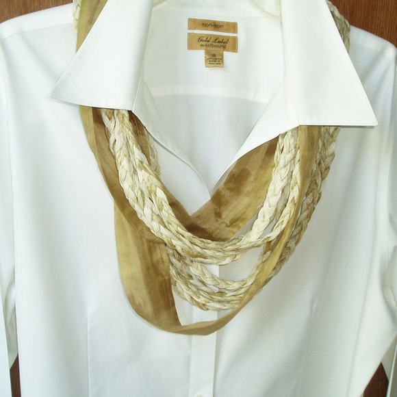 Lua Braided Silk Scarf - Picture 1 of 2